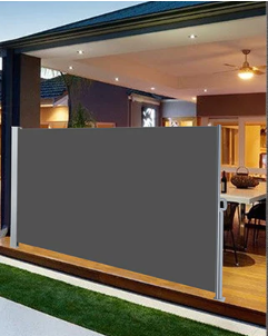 Paravent Rétractable 1.4 x 3m Taupe - Maison
