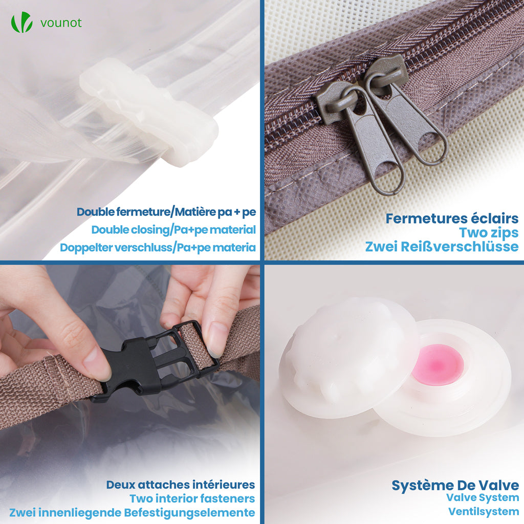 Boite Rangement Drap Navaris Lot 2 Sacs De Rangement Sous Lit - 91x54x13,5 Cm - 66L Avec Couvercle Transparent Boite Rangement Drap Navaris Lot 2 Sacs De Rangement Sous Lit - 91x54x13,5 Cm - 66L Avec Couvercle Transparent