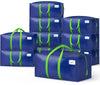 Lot 10 sacs de demenagement grand format avec sangles et poignee bleu