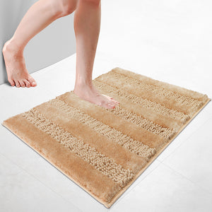 Tapis de Bain Antidérapant chenille microfibre 60x90 beige