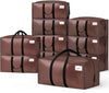 Lot 10 sacs de demenagement grand format avec sangles et poignee marron - VOUNOT FR