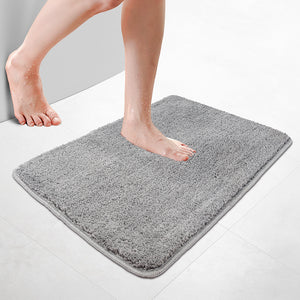 Tapis de Bain Antidérapant microfibre 50x80 gris