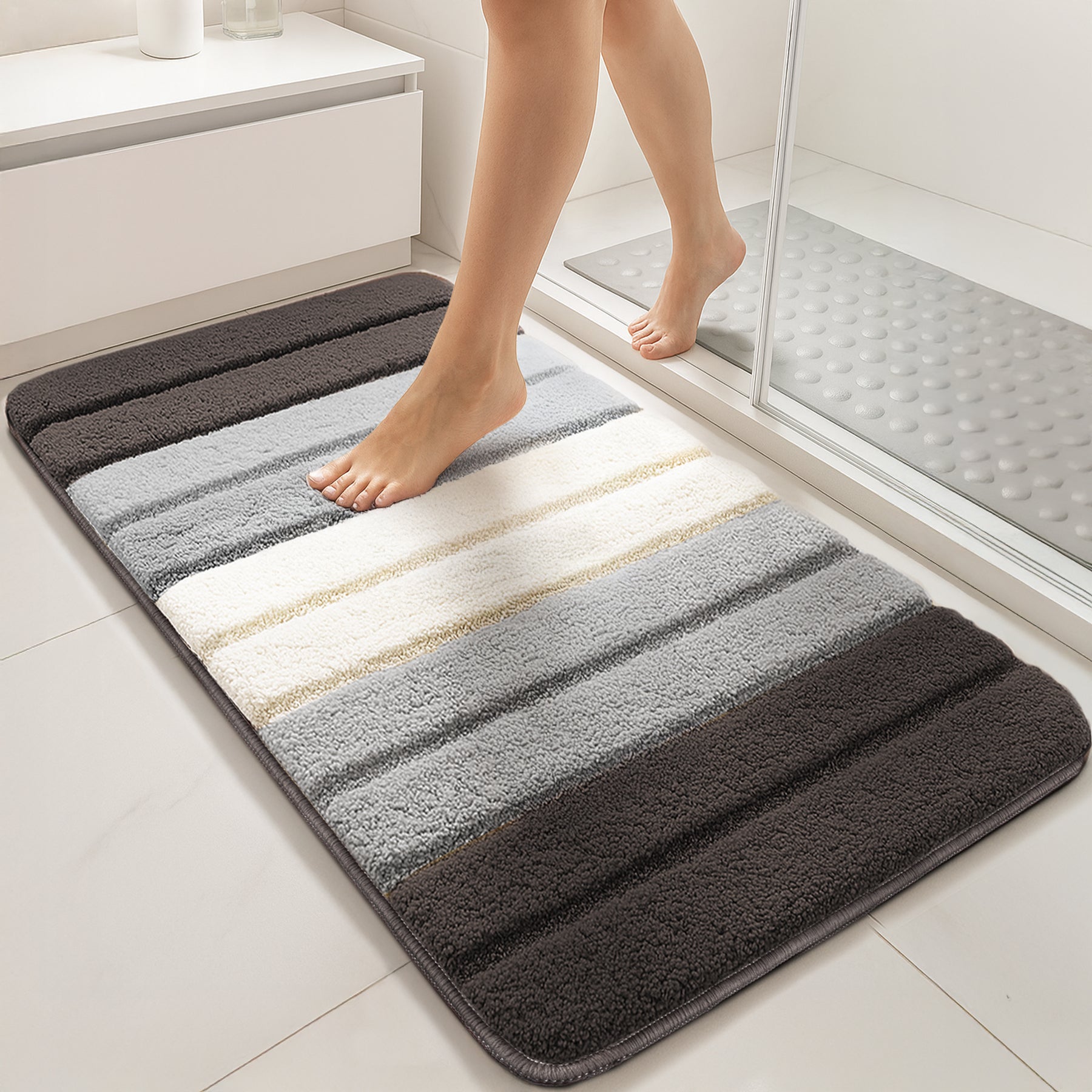 Lot 2 Tapis Antidérapants Famibay Lot De 2 Tapis De Bain Microfibre - Super Absorbants Et Antidérapants Tapis Bain Lavable Machine Lot 2 Tapis Antidérapants Famibay Lot De 2 Tapis De Bain Microfibre - Super Absorbants Et Antidérapants Tapis Bain Lavable Machine