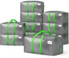 Lot 10 sacs de demenagement grand format avec sangles et poignee gris - VOUNOT FR