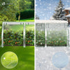 Mini Serre de jardin avec 3 portes enroulables bache PE renforcee 135g/m2 270x90x90cm Blanc