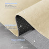 Tapis de salon poils ras doux antiderapant 200x300cm uni beige