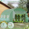 Serre de jardin tunnel 9m2 en acier galvanise