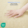 Tapis de salon poils ras doux antiderapant 200x300cm uni beige
