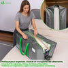 Lot 10 sacs de demenagement grand format avec sangles et poignee gris - VOUNOT FR