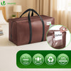 Lot 10 sacs de demenagement grand format avec sangles et poignee marron - VOUNOT FR