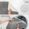 Tapis de Bain Antidérapant microfibre 50x80 gris