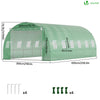 Grande Serre de jardin 18m2 en acier galvanisé - Taille : 6x3x2M - VOUNOT FR