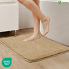 Lot de 2 Tapis de Bain Antidérapant microfibre 50x80 beige