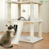 Arbre a chat Geant 6 niveaux avec griffoir grattoir 215 cm beige - VOUNOT FR