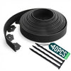 Bordure de jardin PE flexible 20m avec piquets noir - VOUNOT FR
