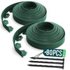 Bordure de jardin PE flexible 40m avec piquets vert - VOUNOT FR