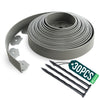 Bordure de jardin plastique flexible 10m avec piquets gris - VOUNOT FR