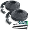 Bordure de jardin PE flexible 40m avec piquets anthracite - VOUNOT FR