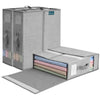 Lot de 3 Sacs de Rangement Drap de Lit Pliable 38,5x33x12cm Gris