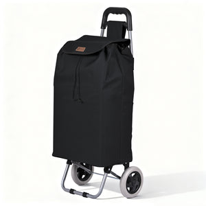 Chariot de courses 2 roues pliable 59L noir