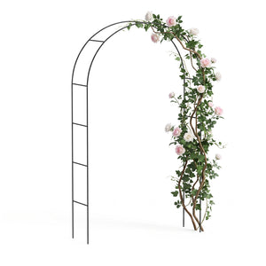 Arche de jardin pour plantes grimpantes 140x37x240cm en metal Noir - VOUNOT FR