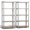 Lot de 2 Etagères de rangement charge lourde robuste à 5 niveaux 70x30x150cm - VOUNOT FR