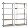Lot de 2 etageres de rangement renforcees charge extra lourde 5 niveaux 180x90x40cm - VOUNOT FR