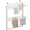 Étendoir à linge mural suspendu pliable Blanc - VOUNOT FR