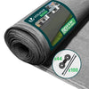 Brise vue occultant en HDPE 90g/m² 1x20m avec attaches de fixation gris - VOUNOT FR