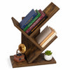 Bibliotheque Arbre etagere a Livres 30x16x40.5cm Marron Rustique