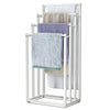 Porte serviettes sur pied autoportant 4 niveaux blanc - VOUNOT FR
