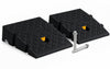 Lot de 2 Rampes de Trottoir en Polypropylene 25x27x7 cm Noir - VOUNOT FR