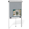 Store moustiquaire pour fenetre enroulable et recoupable en aluminium L80 x H130 Blanc