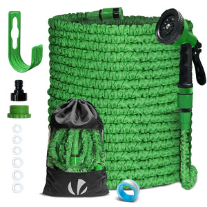 Tuyau d’Arrosage Extensible 45m avec Accessoires vert