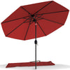 Parasol inclinable 2.70 x 2.40m avec housse de protection rouge