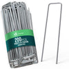 Lot de 200 piquets de fixation pour jardin U 150x30mm en acier galvanise - VOUNOT FR