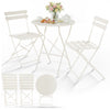 Set de Bistro en metal 1 table 2 chaises Crème - VOUNOT FR