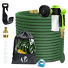 Tuyau d’Arrosage Extensible 30m avec Récipient Savon et accessoires vert - VOUNOT FR