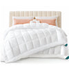 Couette 4 saisons doux 3 en 1 avec rembourrage polyester 500gsm 260x240cm blanc - VOUNOT FR