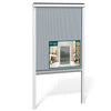 Store moustiquaire pour fenetre enroulable et recoupable en pvc L80 x H130 Blanc