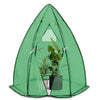 Serre de jardin hivernage dome avec bache PE 160x160x180cm Vert