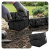 Lot de 175 pcs Bordure de jardin imitation pierre facile a installer 26.7m noir - VOUNOT FR
