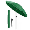 Parasol de jardin 2m avec ancrage sol et sac de transport Vert - VOUNOT FR