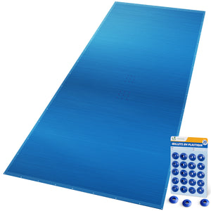 Bache piscine rectangulaire en Polyethylene 160 gr/m2 8x14m Bleue foncé