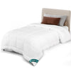 Couette legere doux avec rembourrage polyester 200gsm 135x200cm blanc - VOUNOT FR