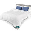 Couette legere doux avec rembourrage polyester 200gsm 200x200cm blanc - VOUNOT FR