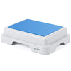 Marche pied antiderapant salle de bain empilable 43x33x11cm PP EVA bleu - VOUNOT FR