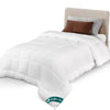 Couette legere doux avec rembourrage polyester 200gsm 155x200cm blanc - VOUNOT FR