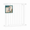 Barriere de securite a pression sans percage Largeur 75-82cm Metal blanc - VOUNOT FR