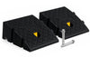 Lot de 2 Rampes de Trottoir en Polypropylene 25x27x11 cm Noir
